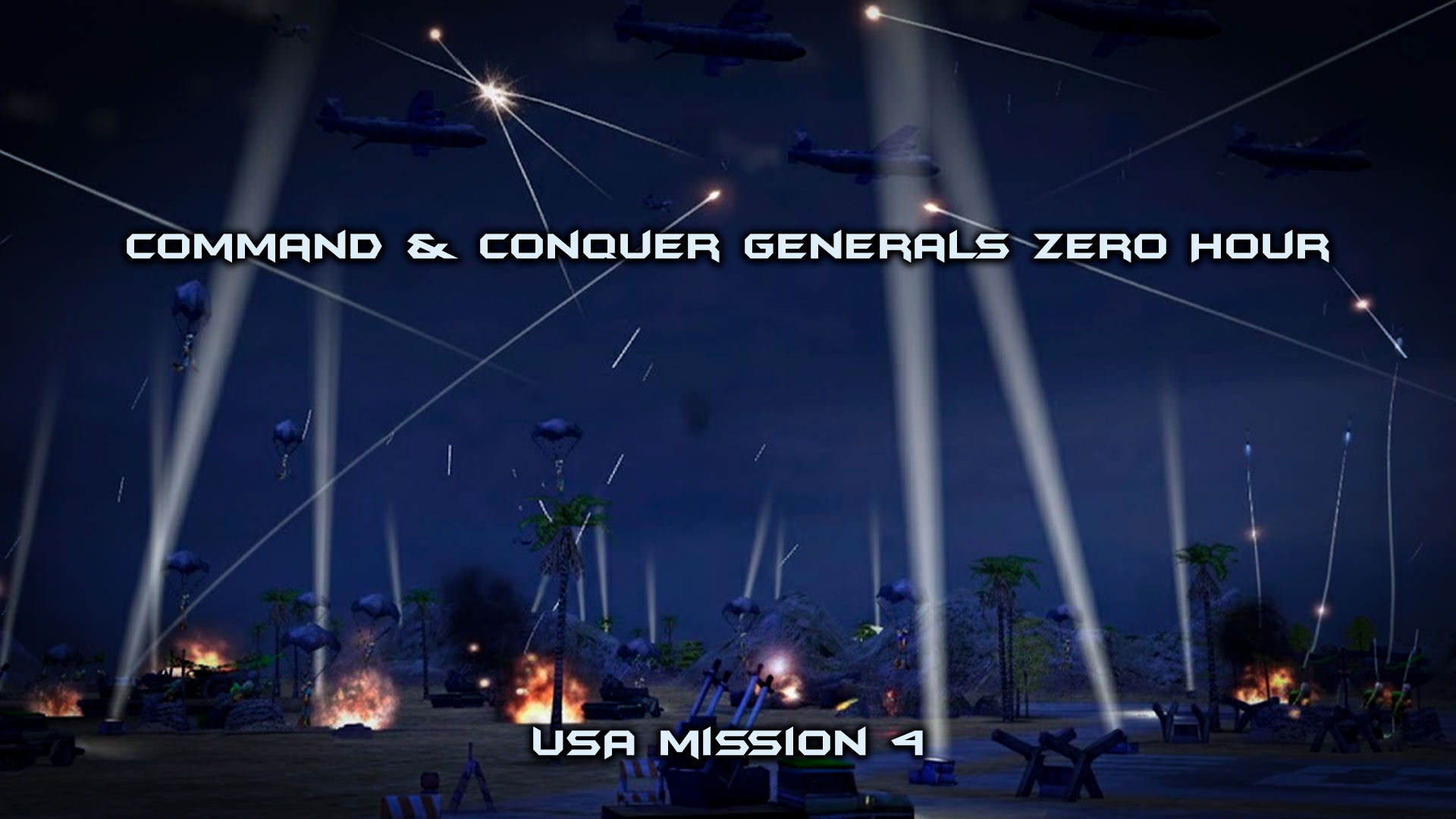 Command & Conquer Generals Zero Hour (USA mission 4) - Amisbad Oil Fields, Iran